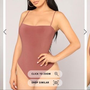 Don’t be so Square Red Brown Fashion Nova Bodysuit